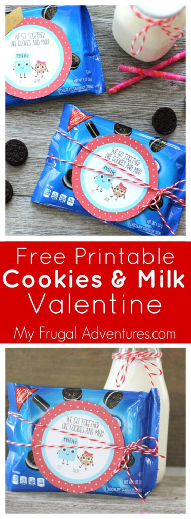Free Printable Cookies Milk Valentine My Frugal Adventures 
