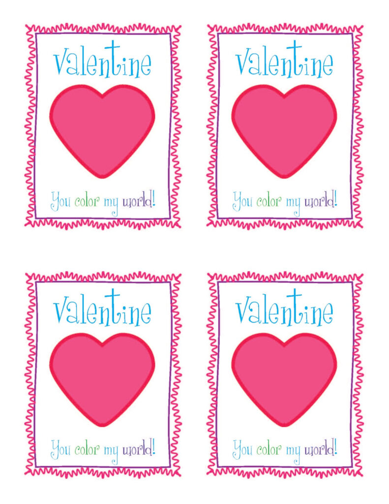 Free Printable Crayon Valentines Printable Word Searches