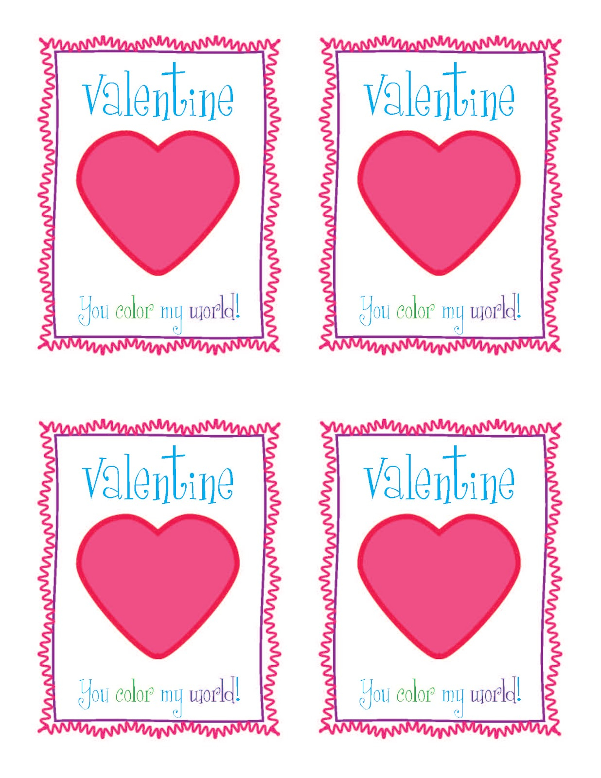 Free Printable Crayon Valentines Printable Word Searches