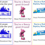 Free Printable Fortnite Valentines Cards Printable Word Searches