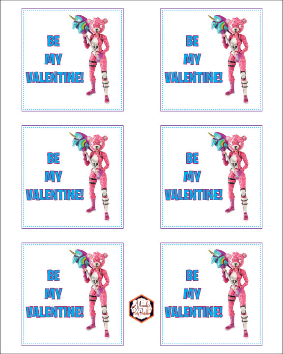 Free Printable Fortnite Valentines Printable Templates