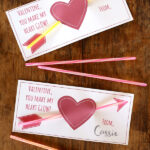 Free Printable Glow Stick Valentines Little Red Window