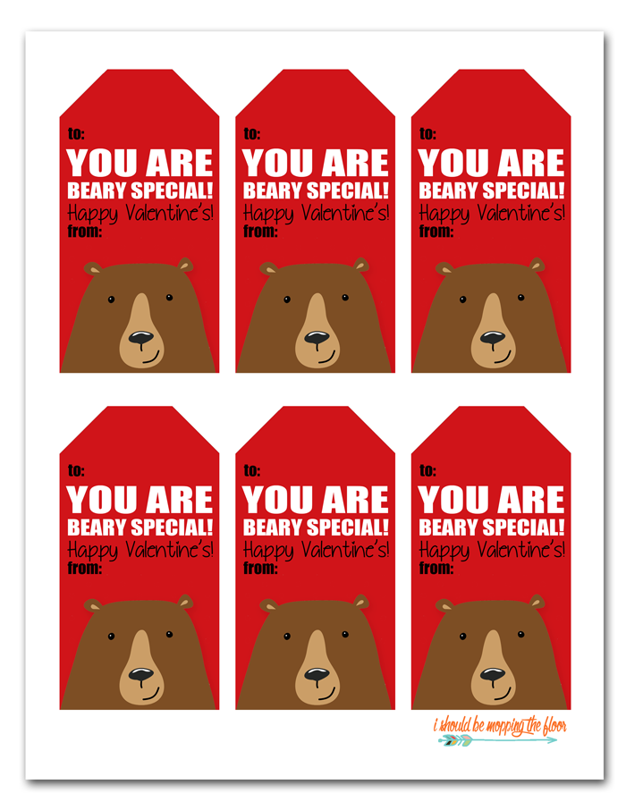 Free Printable Gummy Bear Valentine Printable