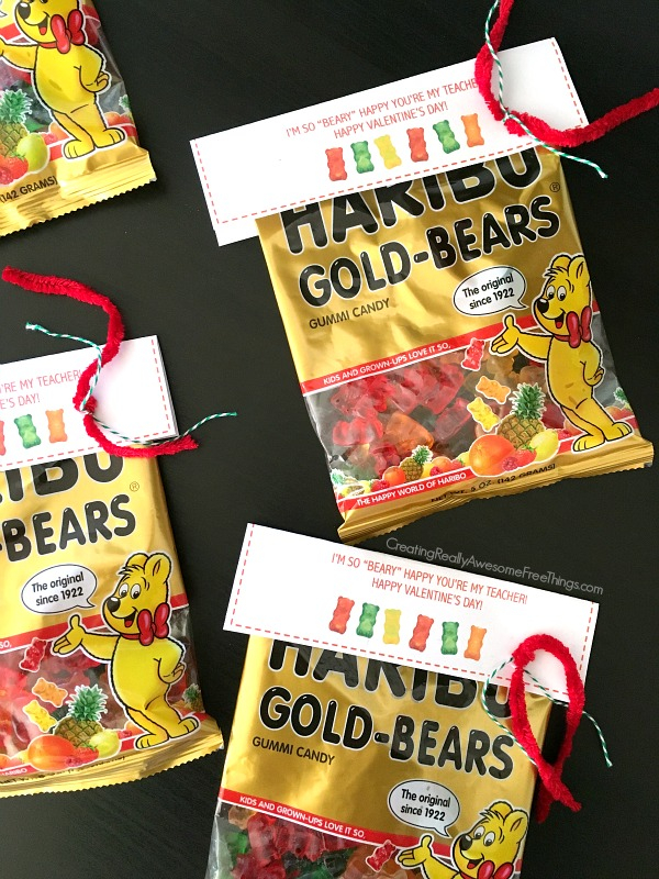 Free Printable Gummy Bear Valentines C R A F T 