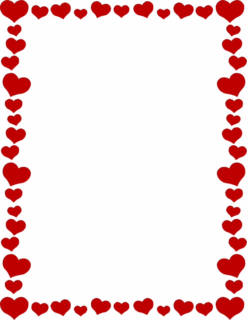 Free Printable Heart Borders Free Printable Heart Borders
