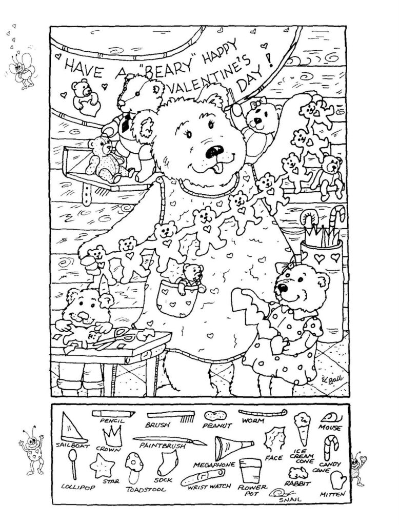 Free Printable Hidden Pictures Valentines Printables