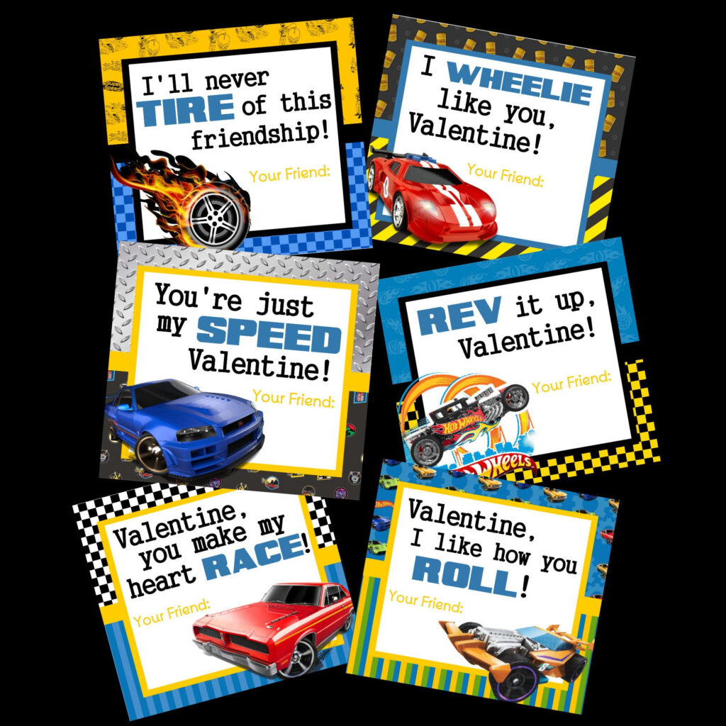 Free Printable Hot Wheels Valentines Printable Templates Free