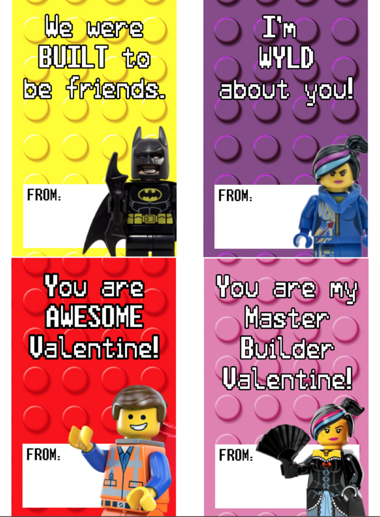 Free Printable LEGO Valentines Clever Ways To Use Them Making 