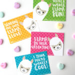 Free Printable Llama Valentines Artsy fartsy Mama