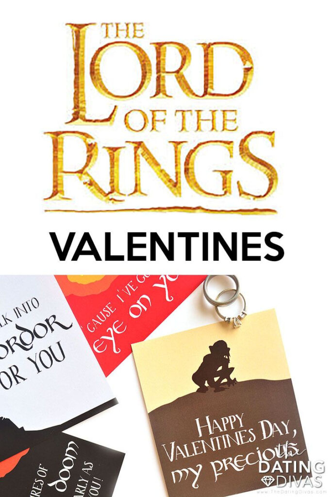 Free Printable Lord Of The Rings Themed Valentines For Your Husband 
