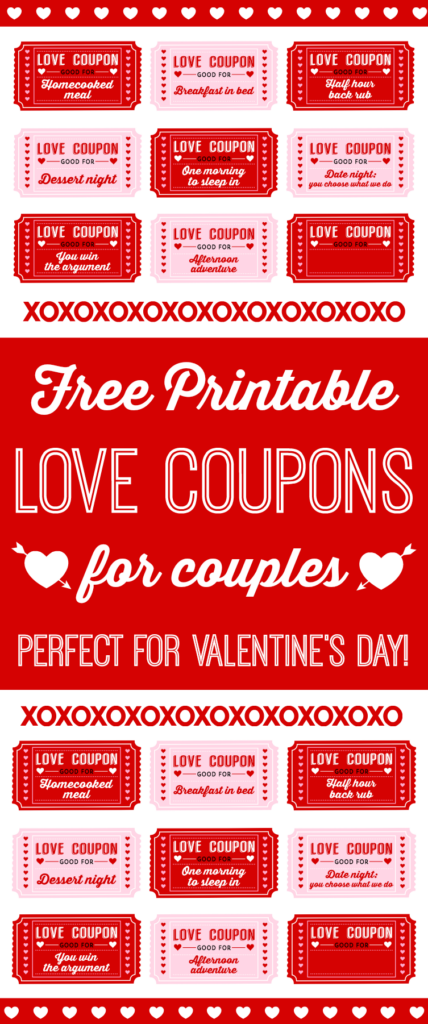 Free Printable Love Coupons For Couples On Valentine s Day Catch My 