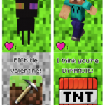 Free Printable Minecraft Valentines Day Cards 2023 Get Valentines Day