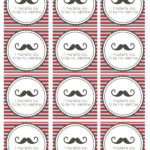 Free Printable Mustache Valentines Paper Trail Design