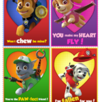 Free Printable Paw Patrol Valentine Day Cards Classy Mommy