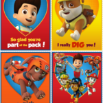 Free Printable Paw Patrol Valentine Day Cards Classy Mommy