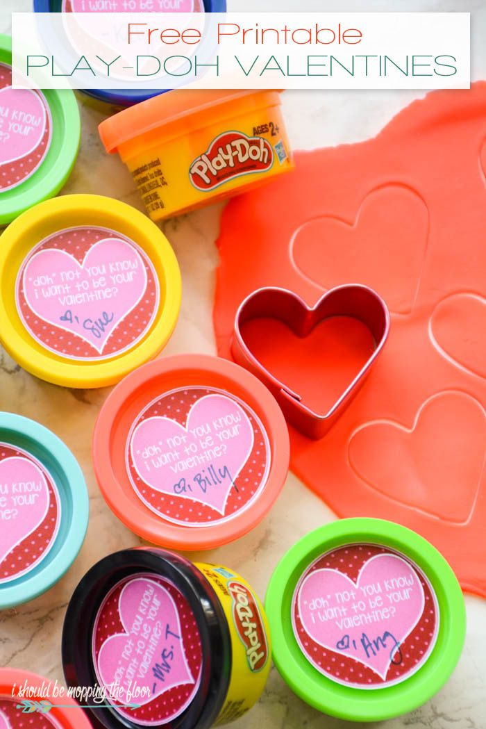 Free Printable Play Doh Valentines Valentines For Kids Valentines