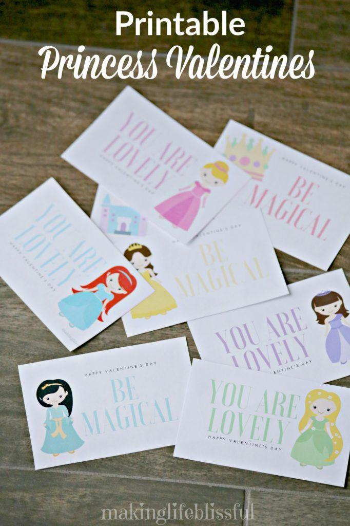 Free Printable Princess Valentines Making Life Blissful Princess 