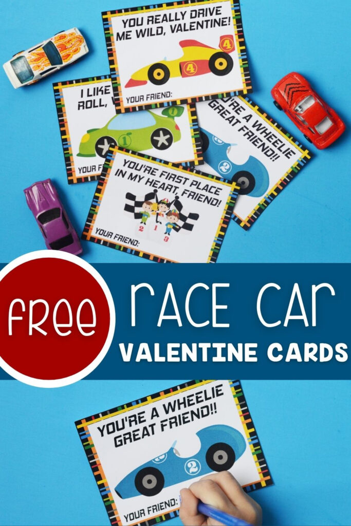 Free Printable Race Car Valentine s Day Cards For Kids Life Over C s 