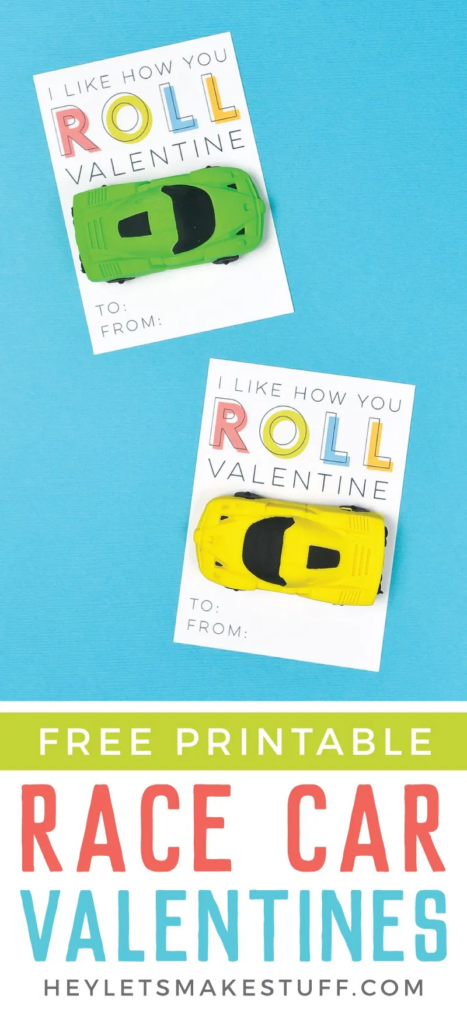 Free Printable Race Car Valentines Valentines For Boys Valentines 
