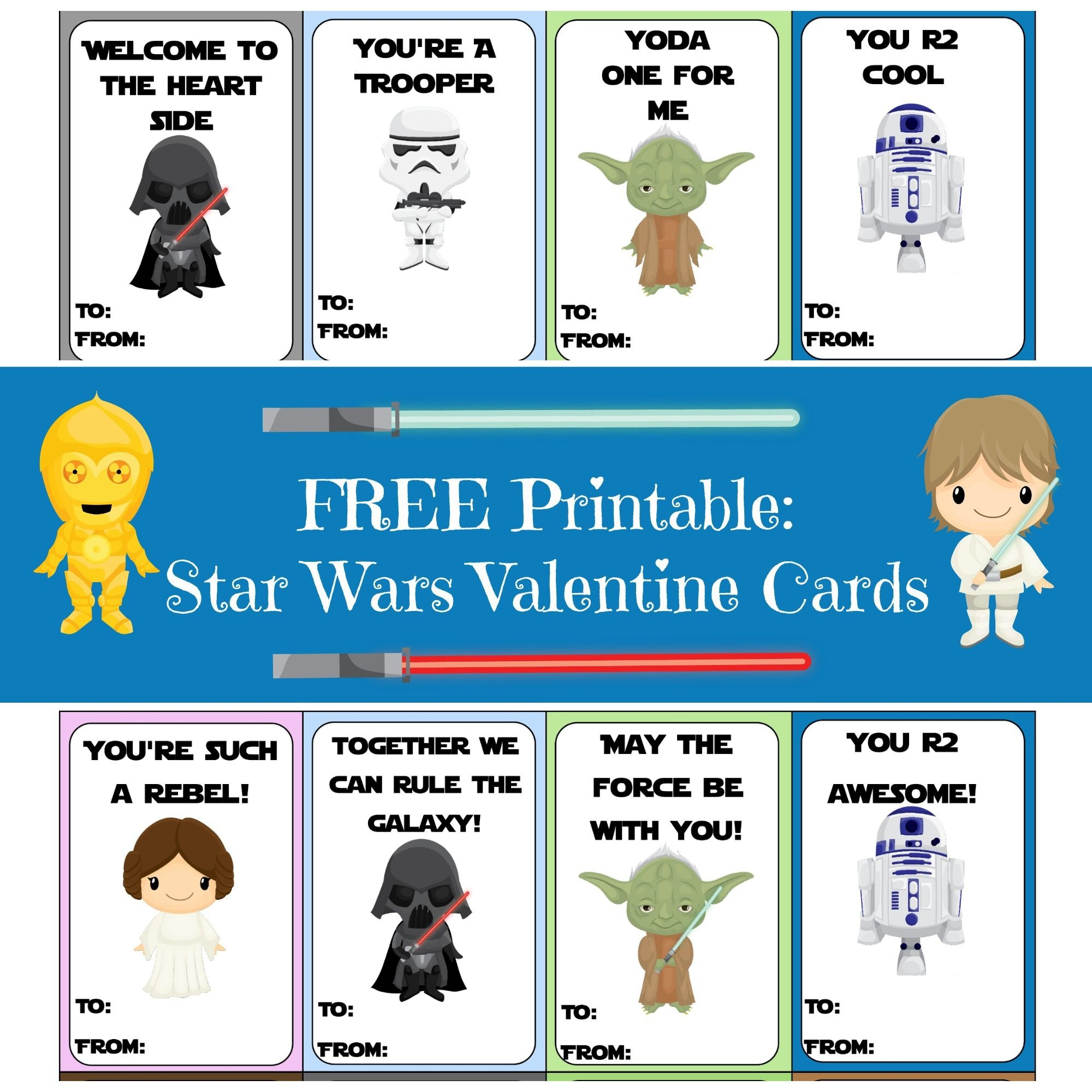 Free Printable Star Wars Valentine Bookmarks Life Of A Homeschool Mom Free Printable Star Wars Valentine Bookmarks Life Of A Homeschool Mom