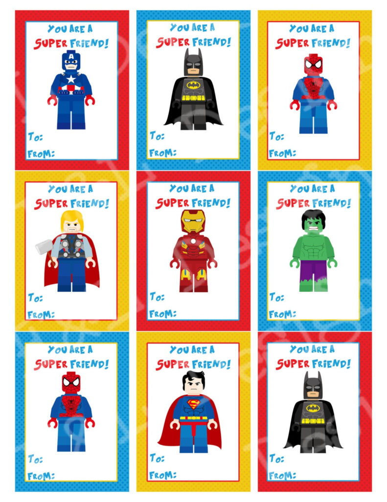 Free Printable Superhero Valentines Free Templates Printable