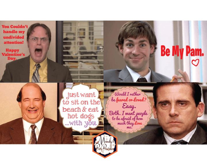 Free Printable The Office Valentine Cards Mandy s Party Printables 