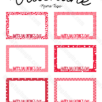 Free Printable Valentine Name Tags The Template Can Also Be Used For