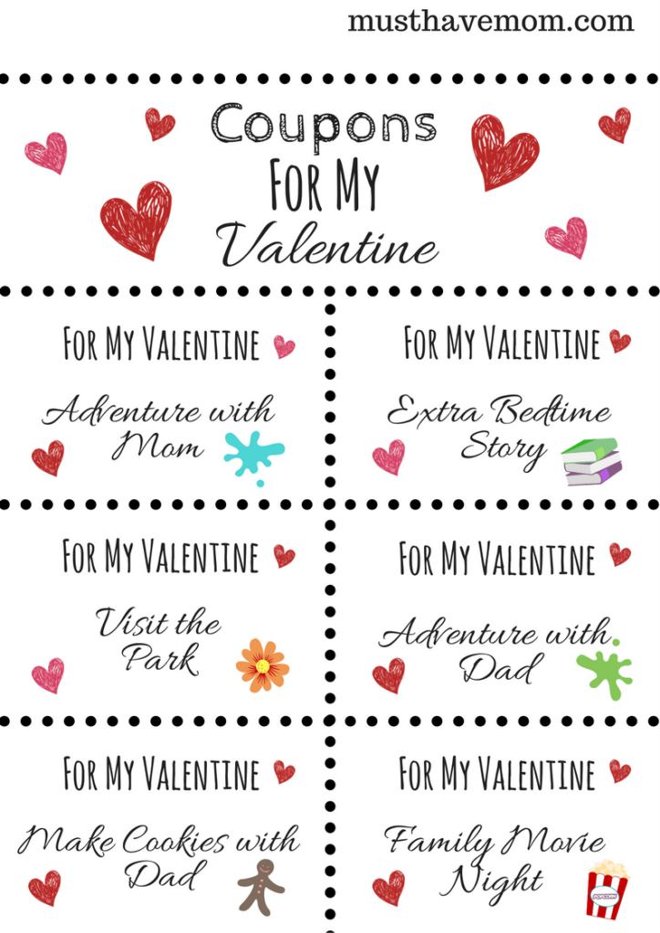 Free Printable Valentine s Day Coupons To Give Your Kids Must Have Mom