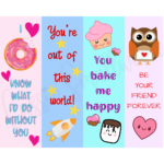 Free Printable Valentine S Day Kawaii Bookmarks Frugal Mom Eh Super