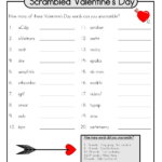 Free Printable Valentine Word Scramble FREE PRINTABLE TEMPLATES