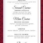Free Printable Valentines Day Menu Templates Free Printable Templates