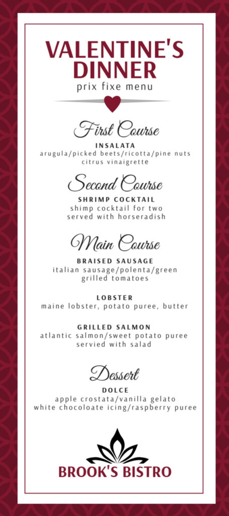 Free Printable Valentines Day Menu Templates Free Printable Templates 