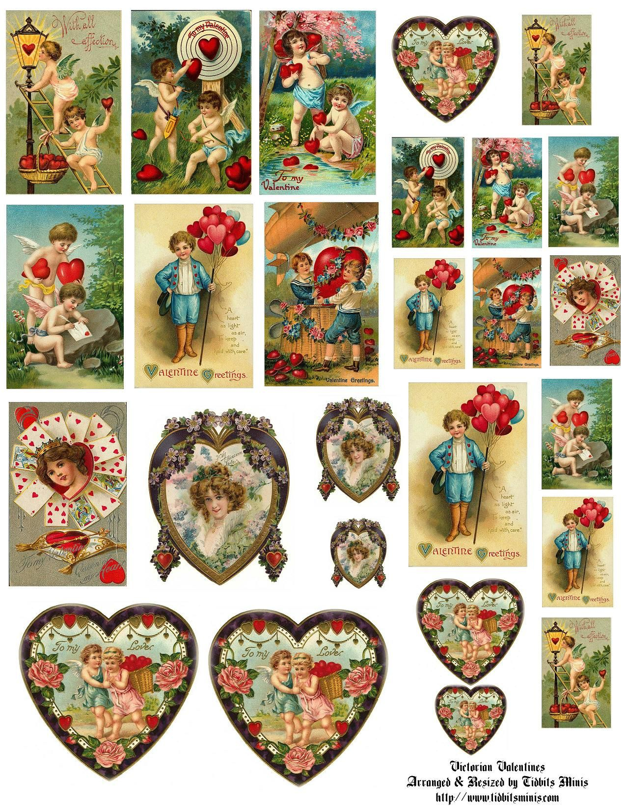 Free Printable Vintage Valentines
