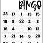 Free Valentine Bingo Printable Cards Paper Trail Design