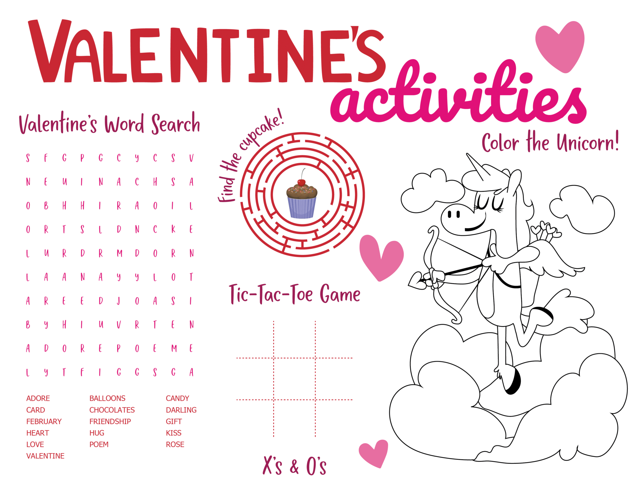 Free Valentine Printables For Kids Free Valentine Printables For Kids