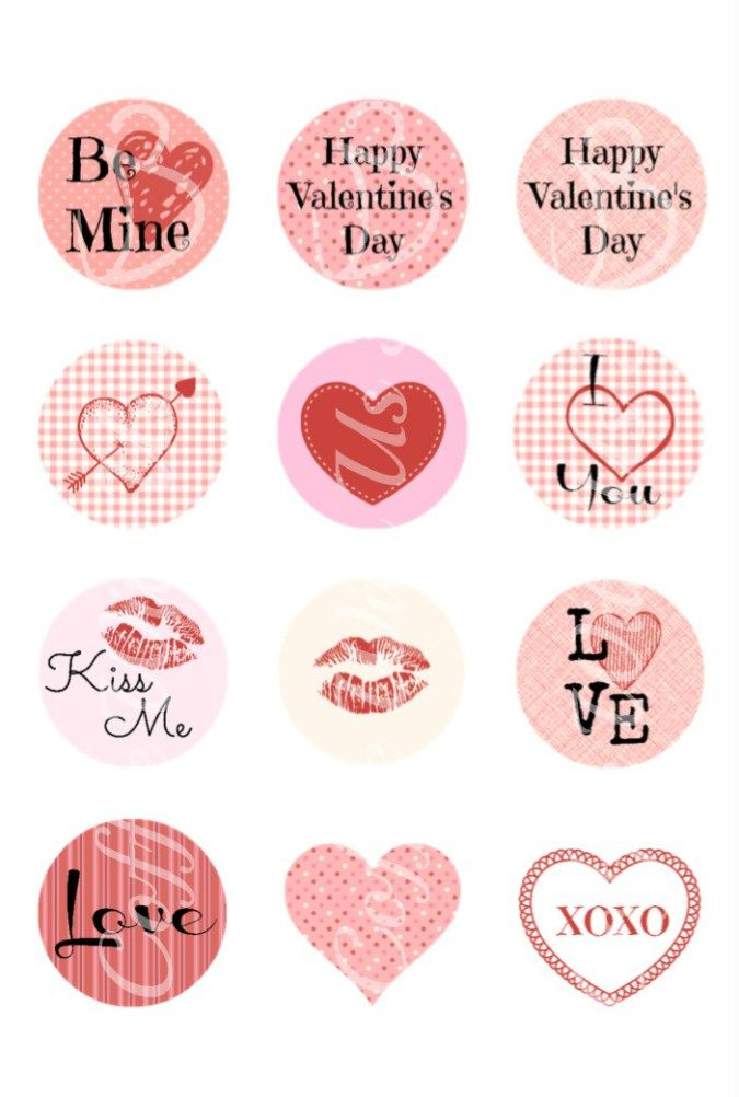Free Valentine s Day Printables Valentines Day Stickers Valentine s 