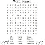 Free Valentines Day Word Search Word Search Printable