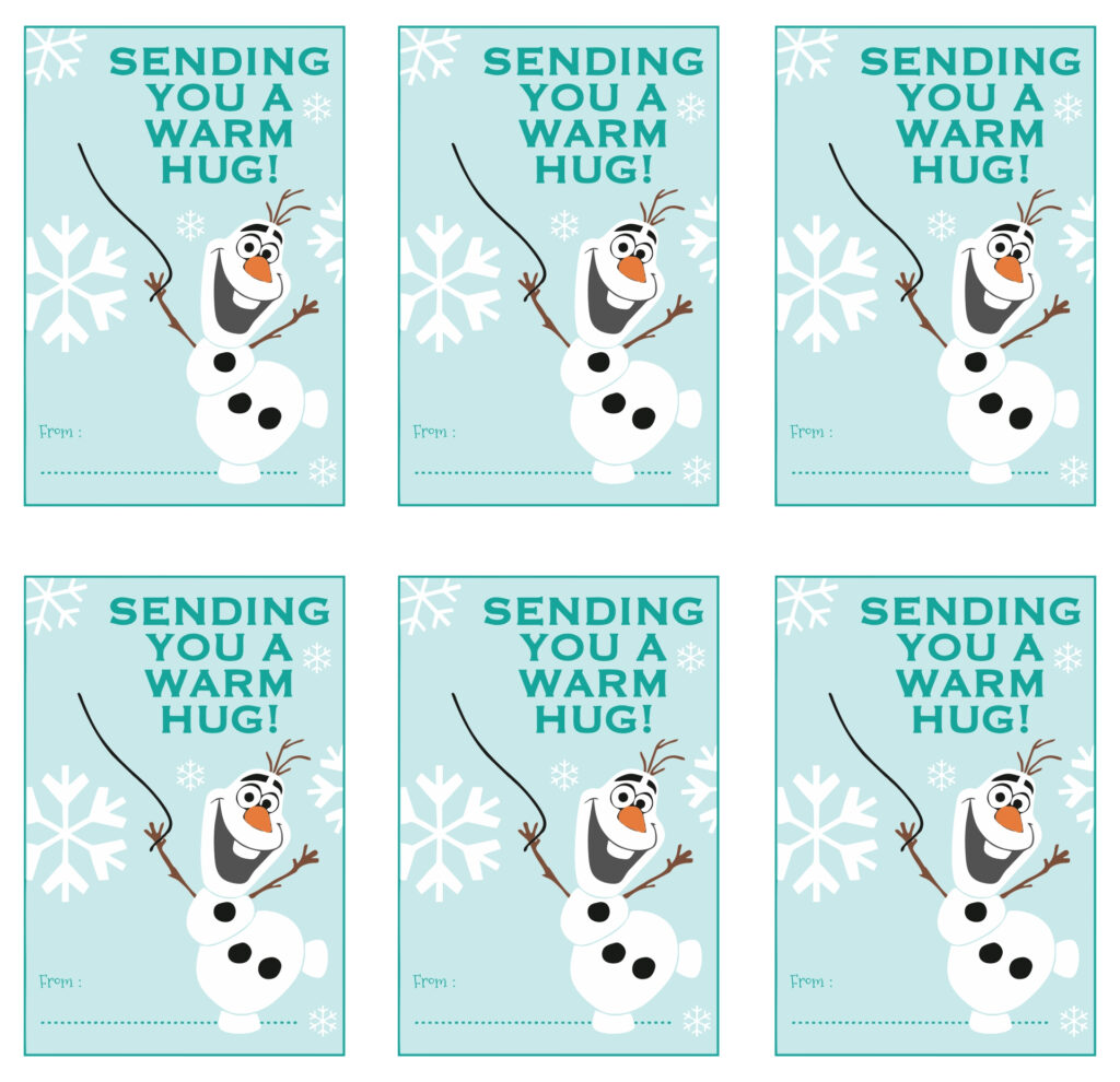 Frozen Valentines Printable