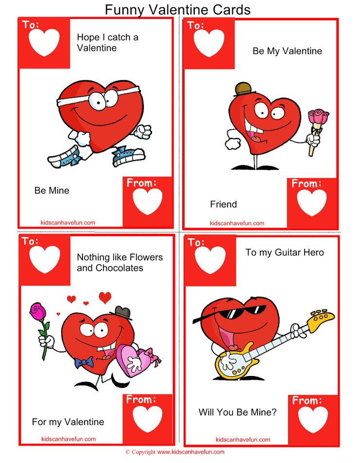 Funny Printable Valentines Day Cards