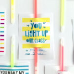 Glow Stick Valentine Printable