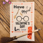 Harry Potter Themed Valentine s Day Printable Valentine Etsy In