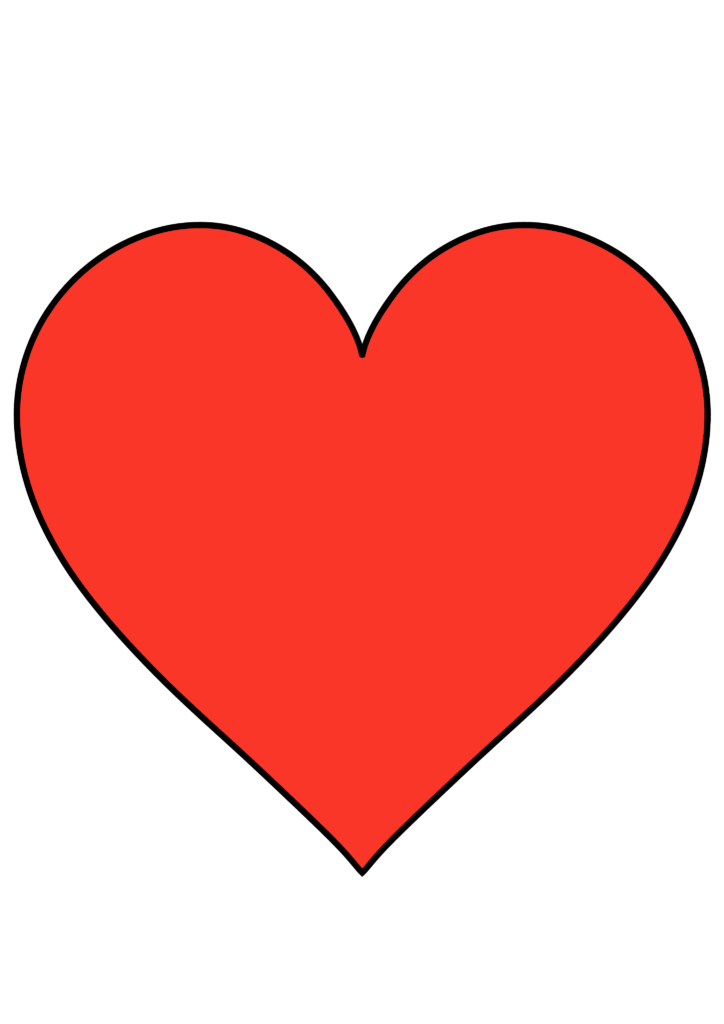 Heart Shapes To Print And Cut Out