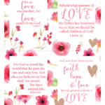 I Created A Few More Printables For You These Scripture LOVE