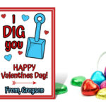 I Dig You Valentines Printable Valentine s Day Label Kids Etsy