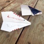 Instant Download DIY Valentine Paper Airplane Paper Planes Etsy