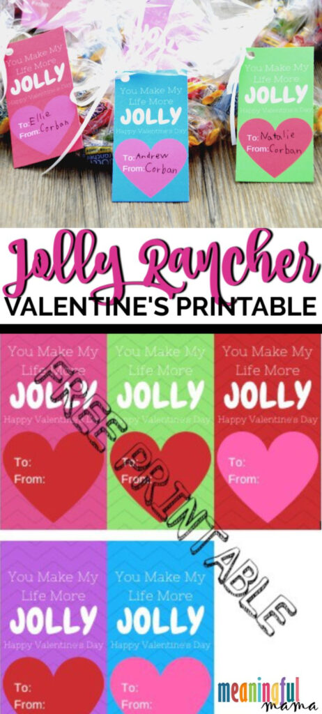 Jolly Rancher Valentine Printable Valentines Printables Jolly 