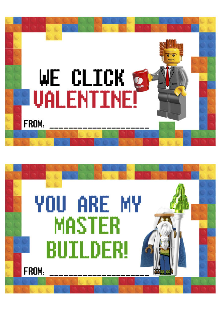 LEGO Valentines Free Printable To Use It Is A Keeper