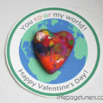 Little Page Turners Heart Crayon Valentines A Free Printable
