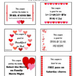 Love Coupons Printable Template