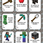 Minecraft Printable Valentine s Day Cards